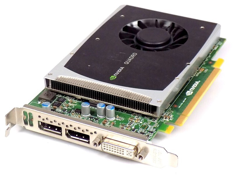 1GB HP 616075-001 Nvidia Quadro 2000 PCI-E x16 GDDR5 DVI DisplayPort Grafikkarte