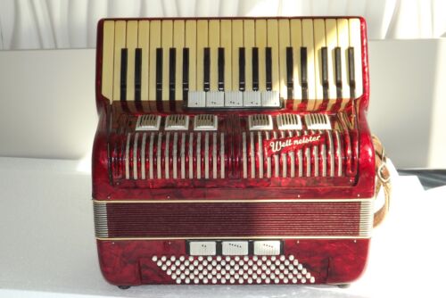 Piano accordion akkordeon WELTMEISTER  96 bass.