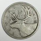 1938 Canada 25 Cents - George VI - Fine (F) KM#35 - 80% Silver - 6053