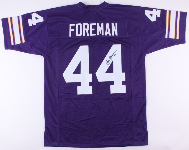Chuck Foreman Signed Minnesota Vikings Jersey (JSA COA) 5× Pro Bowl 1973–1977 RB