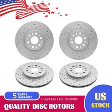 Front Rear Drilled Drilled Disc Brake Rotors for Buick Enclave Cadillac XT5 XT6