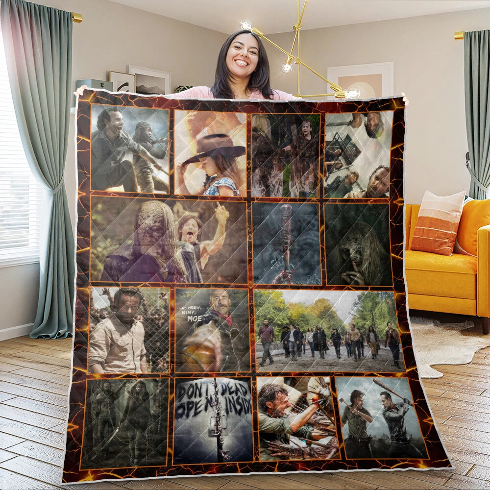 The Walking D Quilts, Zombie Apocalypse Quilts Blanket