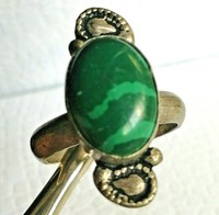 BEAUTIFUL POST MEDIEVAL VINTAGE COLOR SILVER SEAL RING WITH RARE STONE