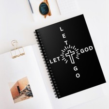 Let Go Let GOD; Spiral Notebook - Ruled Line