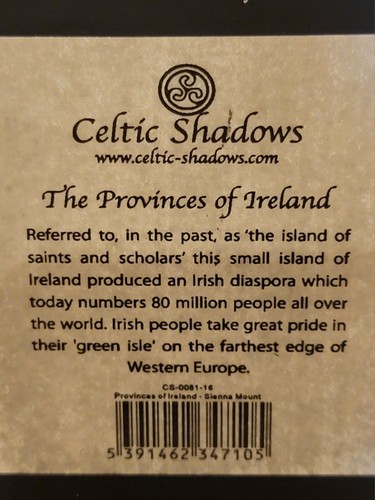 Provinces of Ireland- Bronze Wall Plaque Framed Shadow Box Celtic Decor EUC - Picture 7 of 13