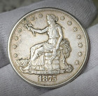 1875-s Silver Trade Dollar Great Looking Higher Grade Slightly Circulated A3