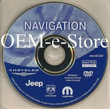 2006 2007 Jeep Commander Limited & Overland REC Navigation DVD US Map Version AF