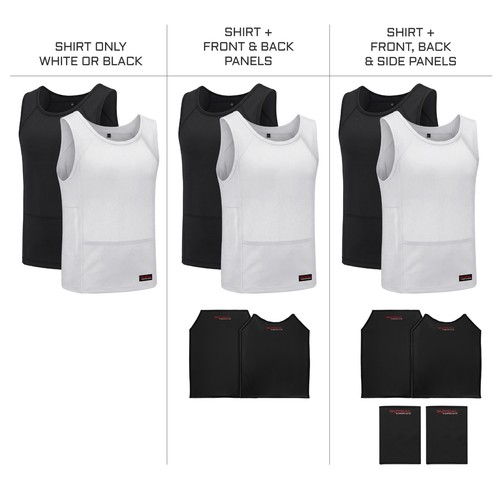 Tactical Scorpion 014 Level IIIA Concealable Soft Body Armor Shirt | Size Choice
