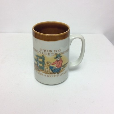 ORIGINAL OTAGIRI Figi YOUR DOG THINKS YOU'RE THE GREATEST 11oz Coffee MUG Cowboy