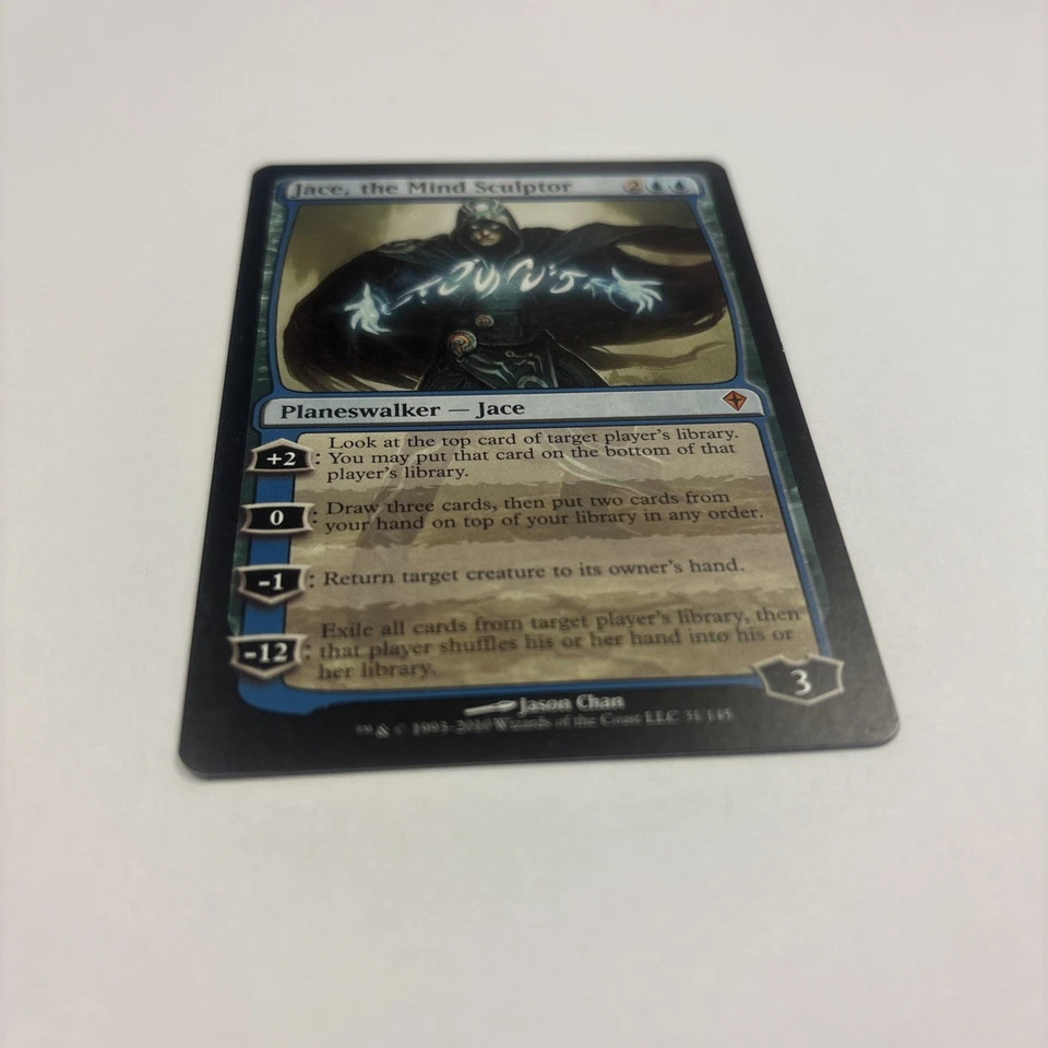 Jace, the Mind Sculptor 31/145 LP Worldwake 2010 WWK MTG Blue Planeswalker - Image 2 of 4