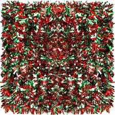 39.4 Feet Christmas Tinsel Garland Metallic Twist Shiny Hanging Garland Ornam...