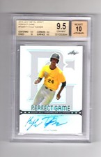 2014 LEAF METAL DRAFT PREFECT GAME #PGMKT1 KYLE TUCKER BGS 9.5 AUTO 10