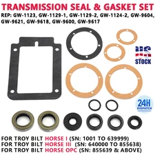 Transmission Seal & Gasket Set #GW-1129 For Troy Bilt Horse I III & OPC Tillers