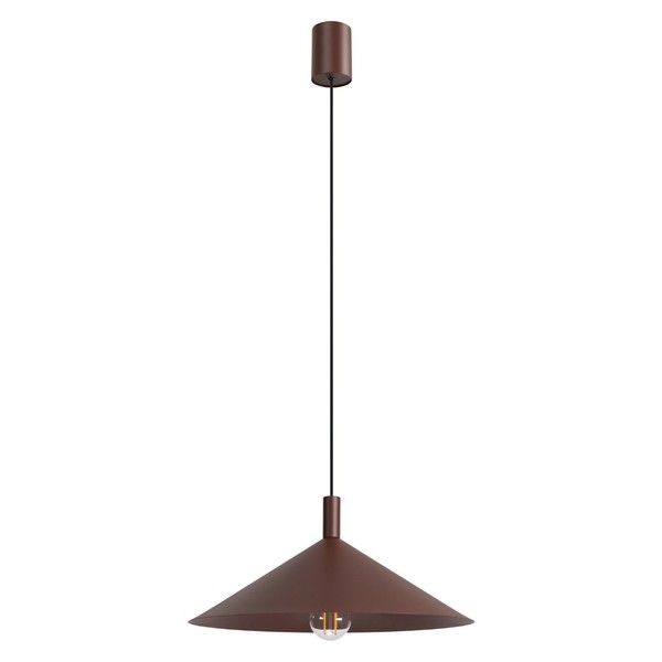 Pendelleuchte Stahl Braun Rund Esstisch E27 Ø40 Cm HäNgelampe Esszimmer-image