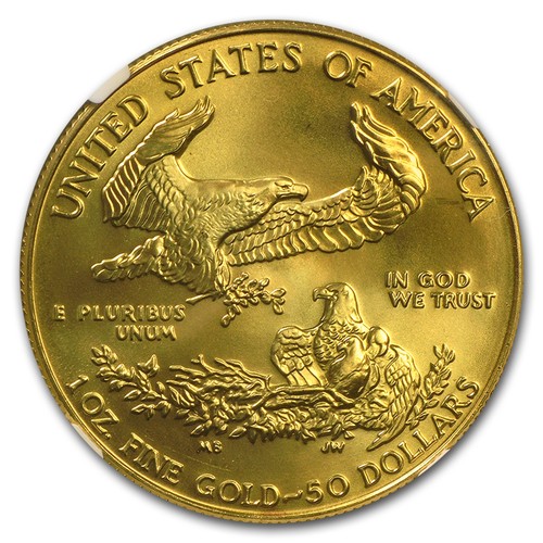 1992 1 oz American Gold Eagle MS-69 NGC - Picture 3 of 3