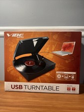 VIBE Sound USB Turntable Converts Records into MP3 Files Model VS-2001-USBT
