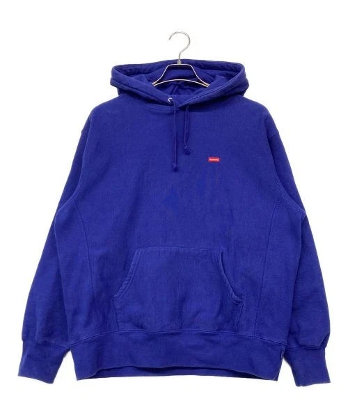 Supreme Box Logo Sweat à Capuche Homme Pull Bleu avec Poche, Capuche Réglable