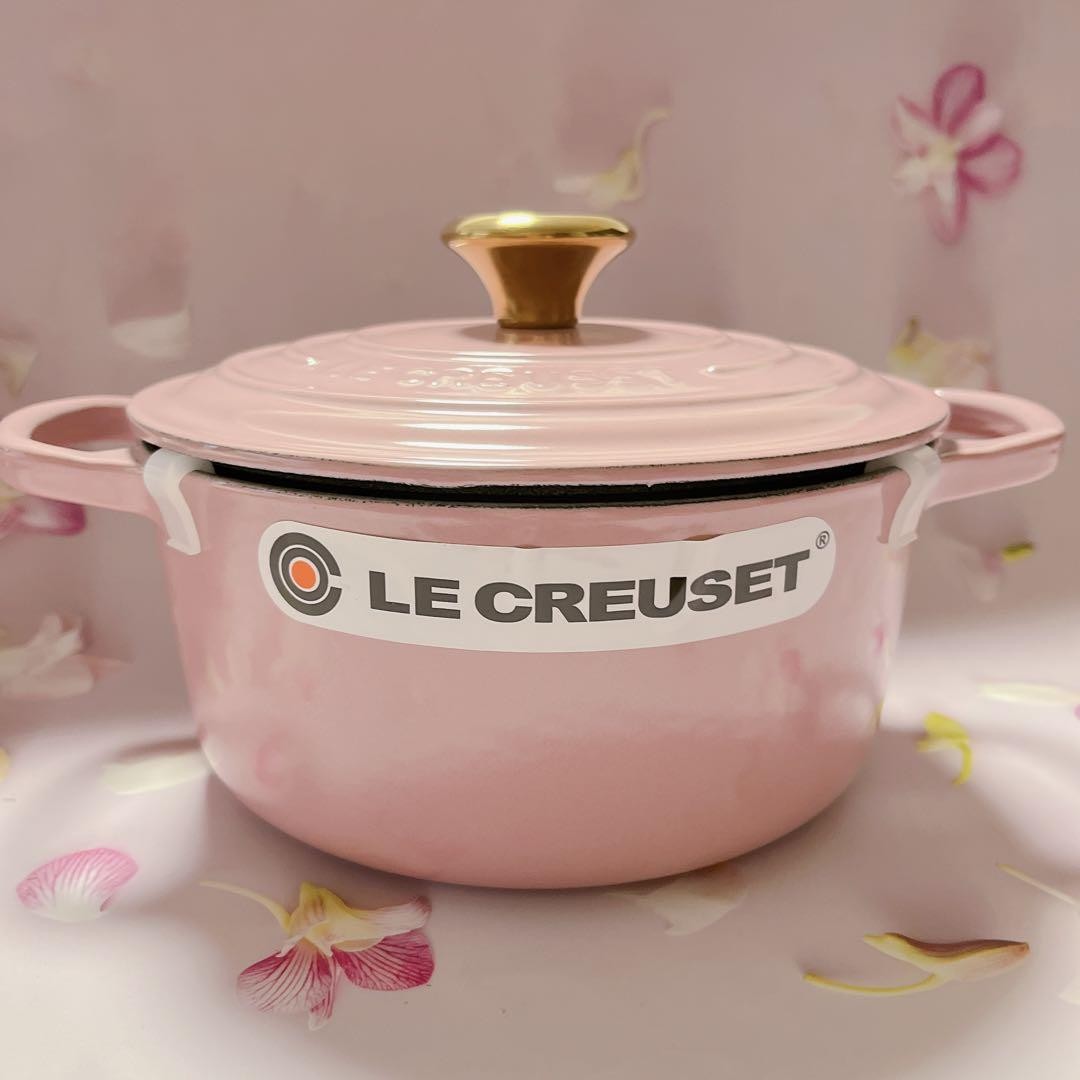 Le Creuset Signature Cocotte Ronde 18cm 7 in 2qt Rose Pink Gold