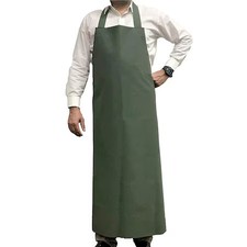 KLEEN CHEF BLKC-ES-PVC-AP2G PVC General Use Polyester Apron, Green, Small