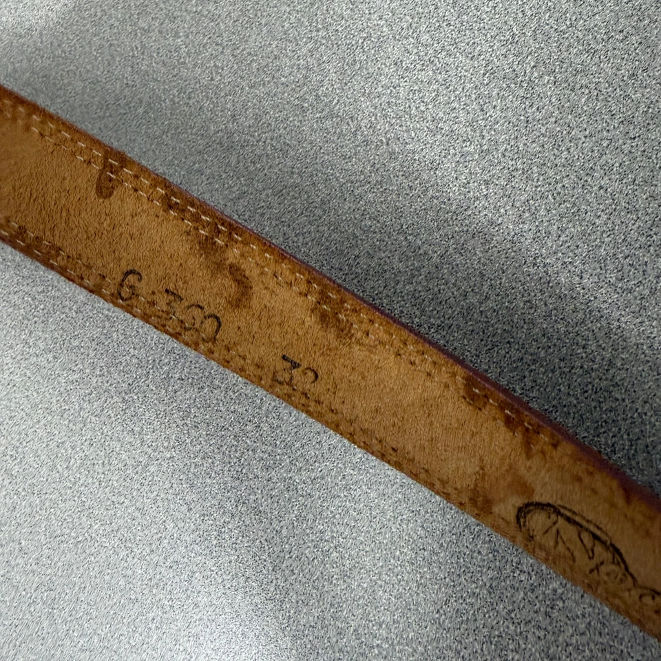 Cinturón De Cuero Nocona Años 90 De Colección Para Mujer 32 Rosa Plata Hebilla Western Repujado Vaquera Foto 4 de 4