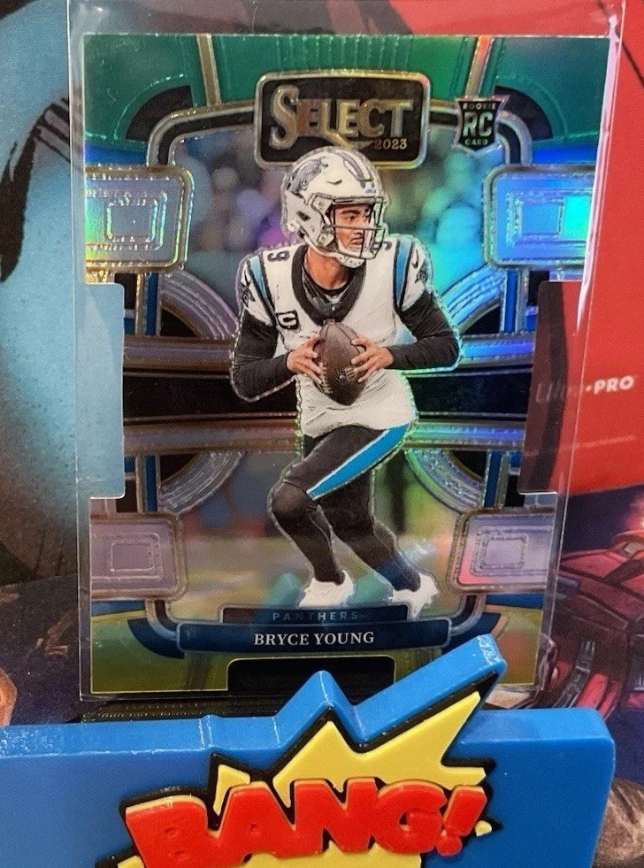 2023 Select # 14 Green/yellow Prizm Die-Cut Rookie Bryce Young Panthers