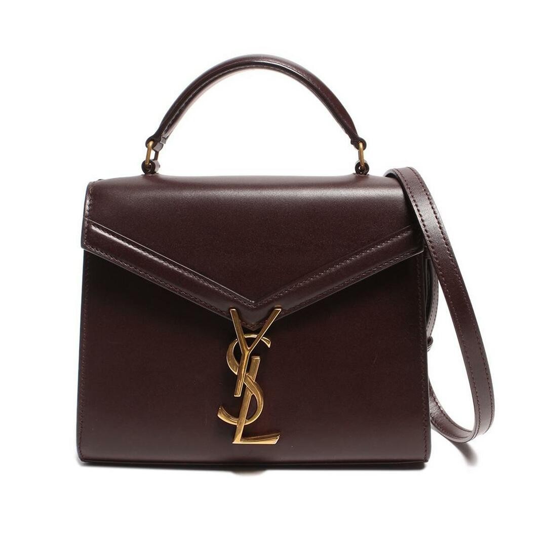 Saint Laurent Paris YSL Cassandra Leather Shoulder Bag with Gold Logo Hardware