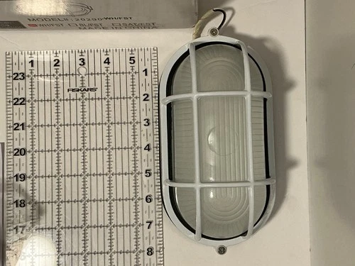 Access Lighting 20290-WH/FST  Nauticus Wet Loc 4.25" Bulkhead, White/Frosted - Picture 8 of 11