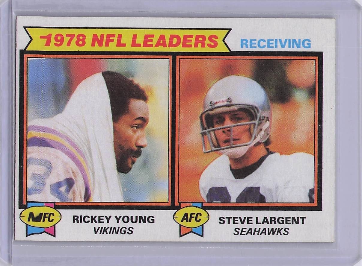 1979 Topps - League Leaders Steve Largent, Rickey Young #2      1
