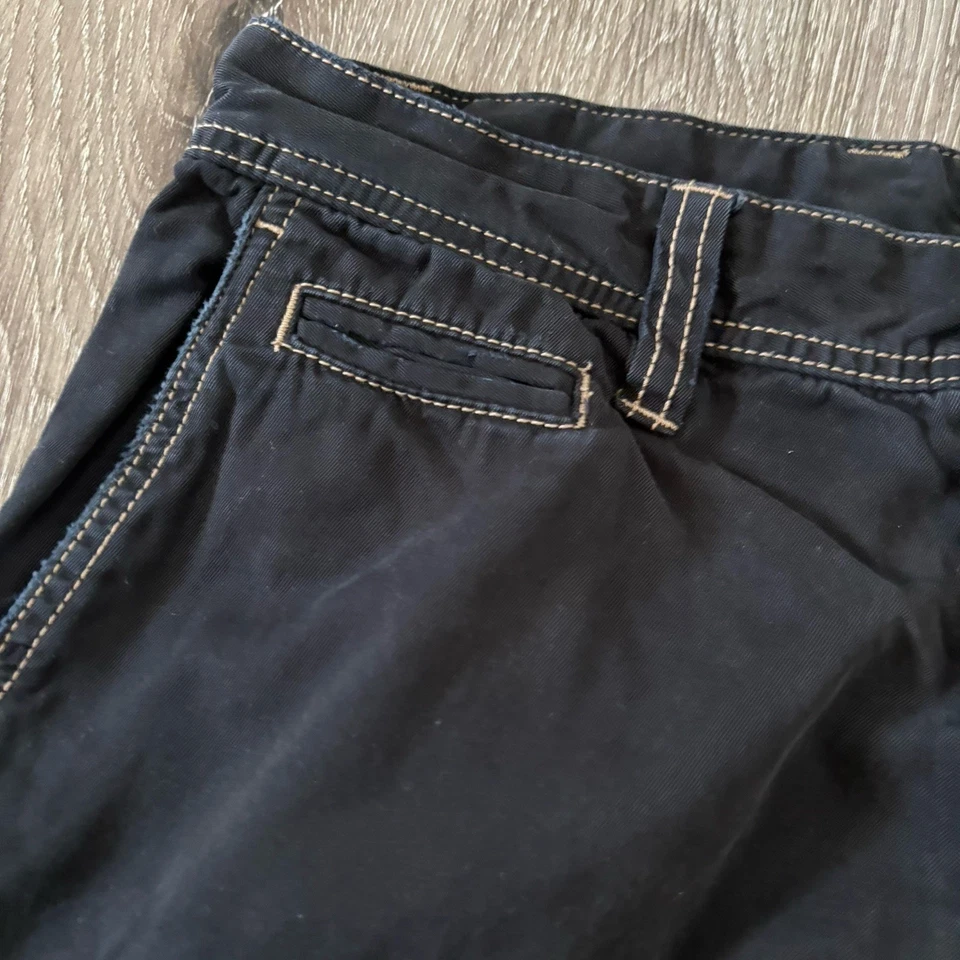 Pantalones rectos de algodón cepillado Standard James Perse 32 para hombre con botones negros Foto 3 de 4