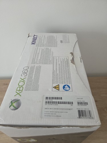 Xbox 360 Kinect 250GB Console Box Only 1439 Inc Basic Inserts OK Condition - Afbeelding 6 van 9