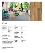 Kahrs engineered Oak Grano Matt Lacquer wood flooring x 4 packs 12m2