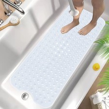Extra Large Non Slip Bath Mat Bathtub Bathroom Strong Suction Rubber Shower Mat