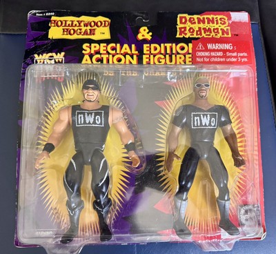 Vintage Hollywood Hogan and Dennis Rodman Figures 1997 WCW Special Edition NWO