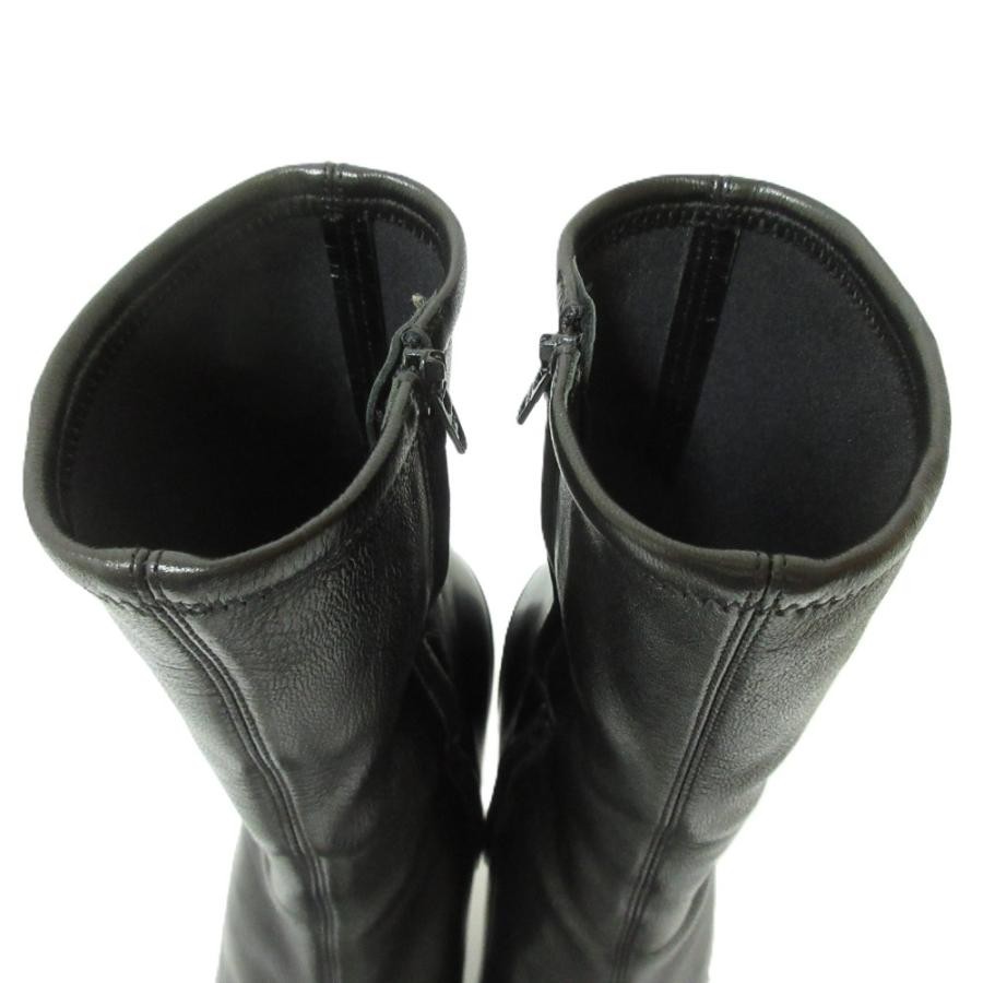 GUCCI Women's Short Pointed-Toe Leather Boots Size:34.5/JP:21.5 141180K Authen thumbnail 6