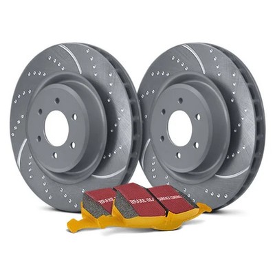 For BMW 330i 06-07 EBC Stage 5 Super Street Dimpled & Slotted Front Brake Kit