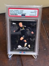 2020 Topps x BVB Borussia Dortmund Erling Haaland #25 PSA 10 GEM MINT