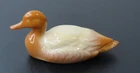 Fenton Art Glass Slag Caramel Chocolate 5" Duck Figurine 100th Anniversary