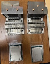 2X SRFPJ Intel Xeon Processor Gold 6246 3.30GHZ PROCESSOR CPU W/ HEAT SINK