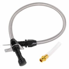 Flexible Transmission Dipstick Firewall Mount Filler Tube For Chevy Gm Th350
