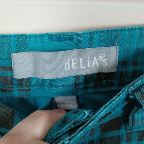 Y2K Delias Plaid Pants Women 5 Punk Grunge Retro Edgy Emo Scene Mall Goth Skater - Picture 2 of 10