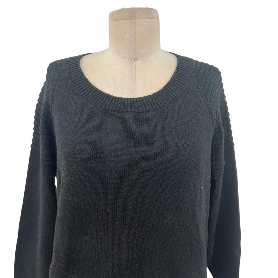 Generation Love Black Sweater with Side Buckle Detail Size Medium - Image 3 of 4