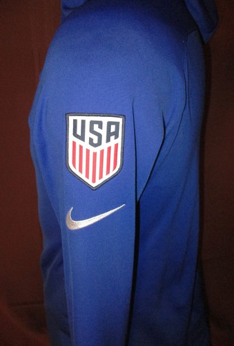 USA Damen-Fußballnationalmannschaft Aufwärmhoodie, offizieller Nike, blau, Größe M, gebraucht, in einwandfreiem Zustand - Bild 5 von 9
