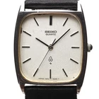 SEIKO Chariot 7830-5040 Quartz Men's Watch 1979 Vintage Minimal White Dial JP
