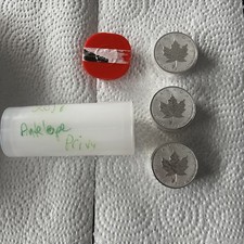 2018 Canada Maple Leaf 1 oz Silver Reverse Proof “Antelope” Privy Tube of 15