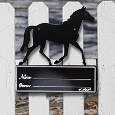 Horse Stall Name Plate Horse Stall Door Decoration Iron Horse Stall Sign