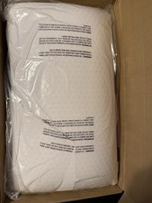 Purple Harmony Pillow Standard Tall 360 Hex Grid Talalay Latex Core Cool White