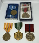 Vintage, Lot of 5, Various, Military Medals, WW2? Korean War? #4