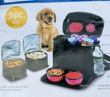 Dog Travel Bag Pet Supplies Accessories Organizer for Traveling, Camping