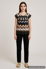 More & More Damen Bluse Tunika geometrisch Mu...