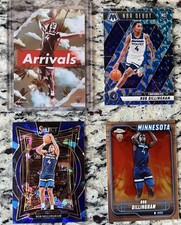 4 Cards 2025 Topps Chrome Finest Arrivals Rob Dillingham Select Mosaic Prizm RC